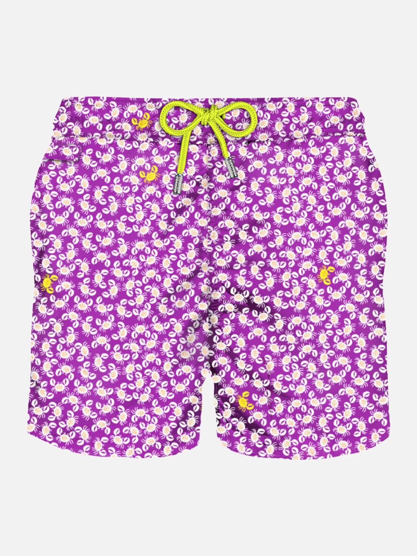 Leichte Herrenbadehose mit Krabbenmuster