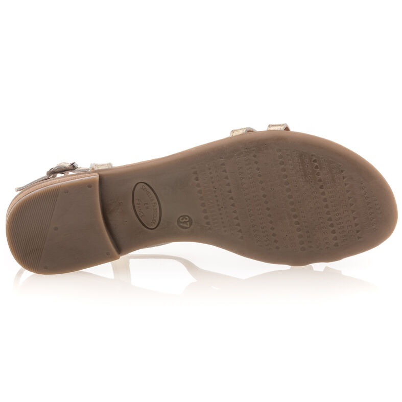 Gelbe Damensandalen / Zehenfreie Schuhe