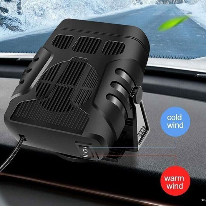 Riscaldatore portatile per auto Virex® - 12V - 120W - Riscaldamento rapido - Antiappannamento - Silenzioso - Spina accendisigari