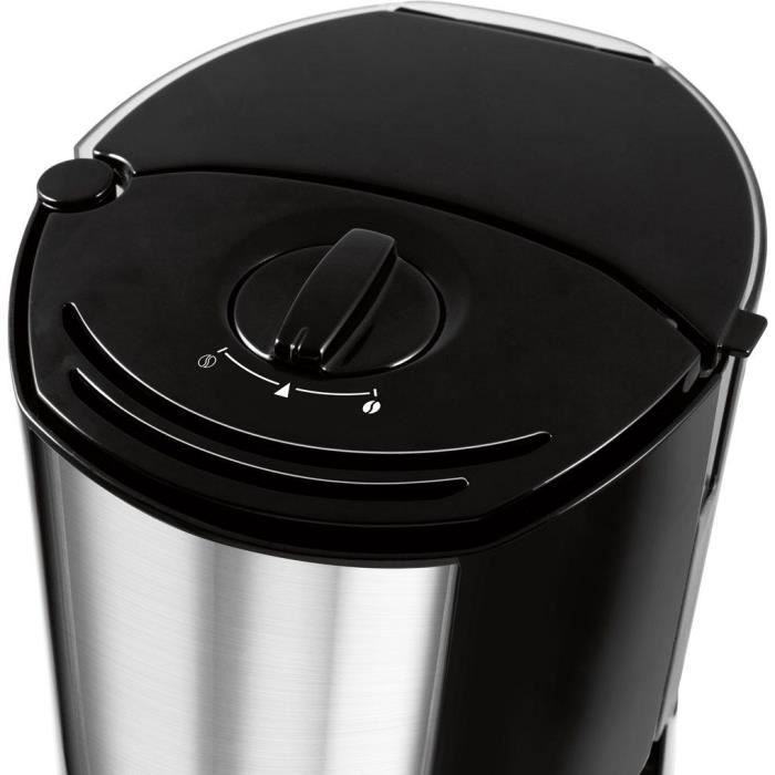 Máquina de café MELITTA - Desfrute de tampo de vidro preto/aço escovado 1017-04