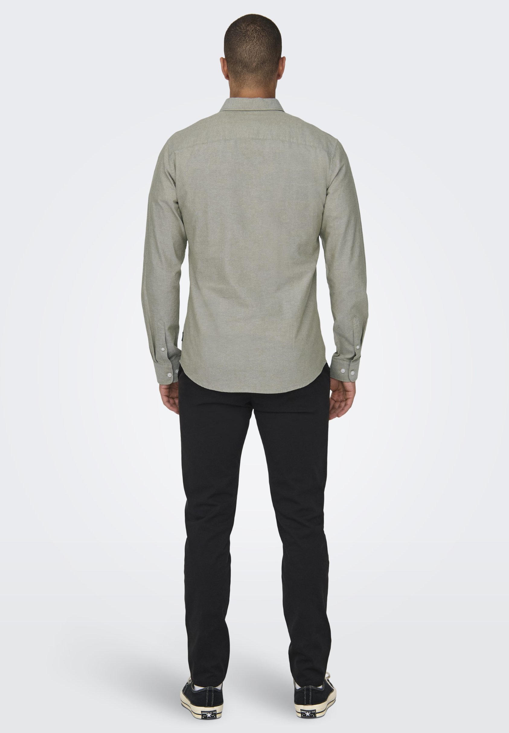 Camicia slim Only & Sons ONSALVARO - verde oliva