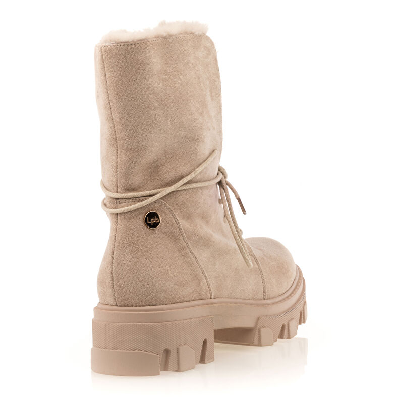 Beige Damenstiefel / Stiefeletten