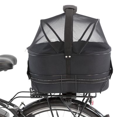 Borsa da bicicletta nera Trixie Friends on Tour