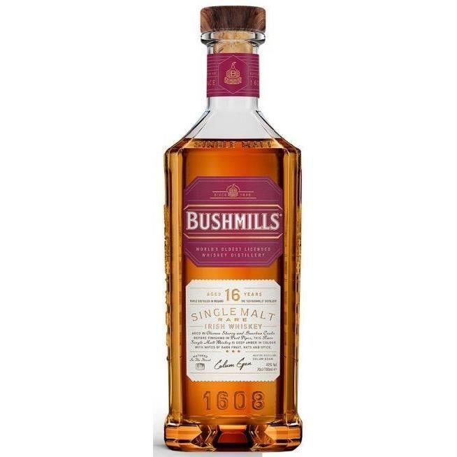 Bushmills - 16 años - Whisky irlandés de malta única - 40,0% vol. - 70 cl