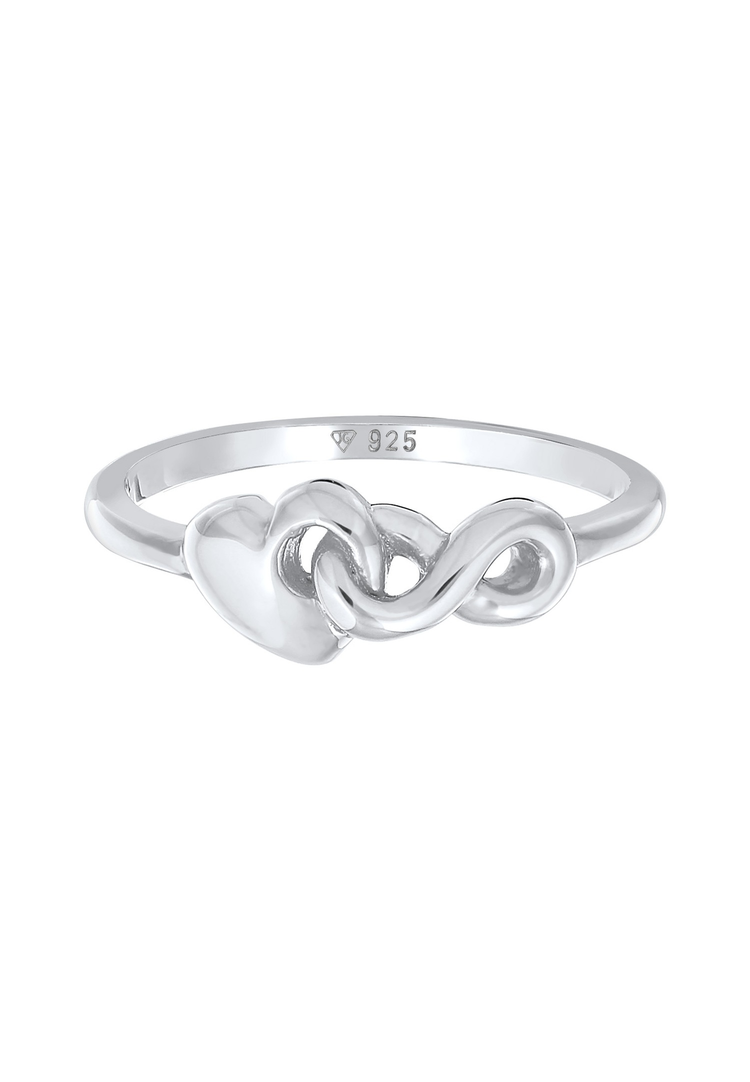 Elli Femmes Cœur Infinité fusionné en argent sterling 925