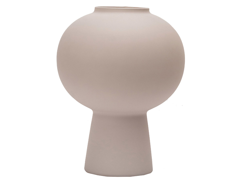 Wazon szklany Modern 25 cm beżowy