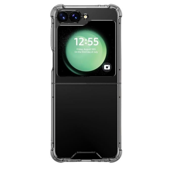 Case for Samsung Galaxy Z FLIP 6 - Phonillico® - Shockproof - Soft Silicone - Transparent - Slim
