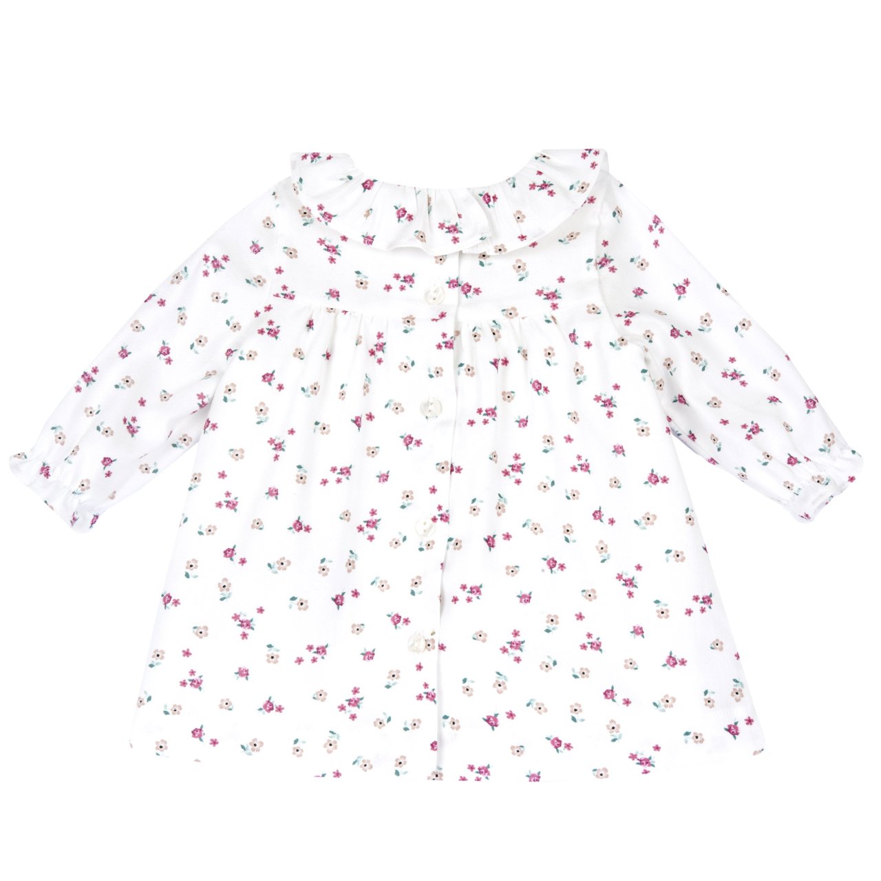 Rochie florală cu mâneci lungi