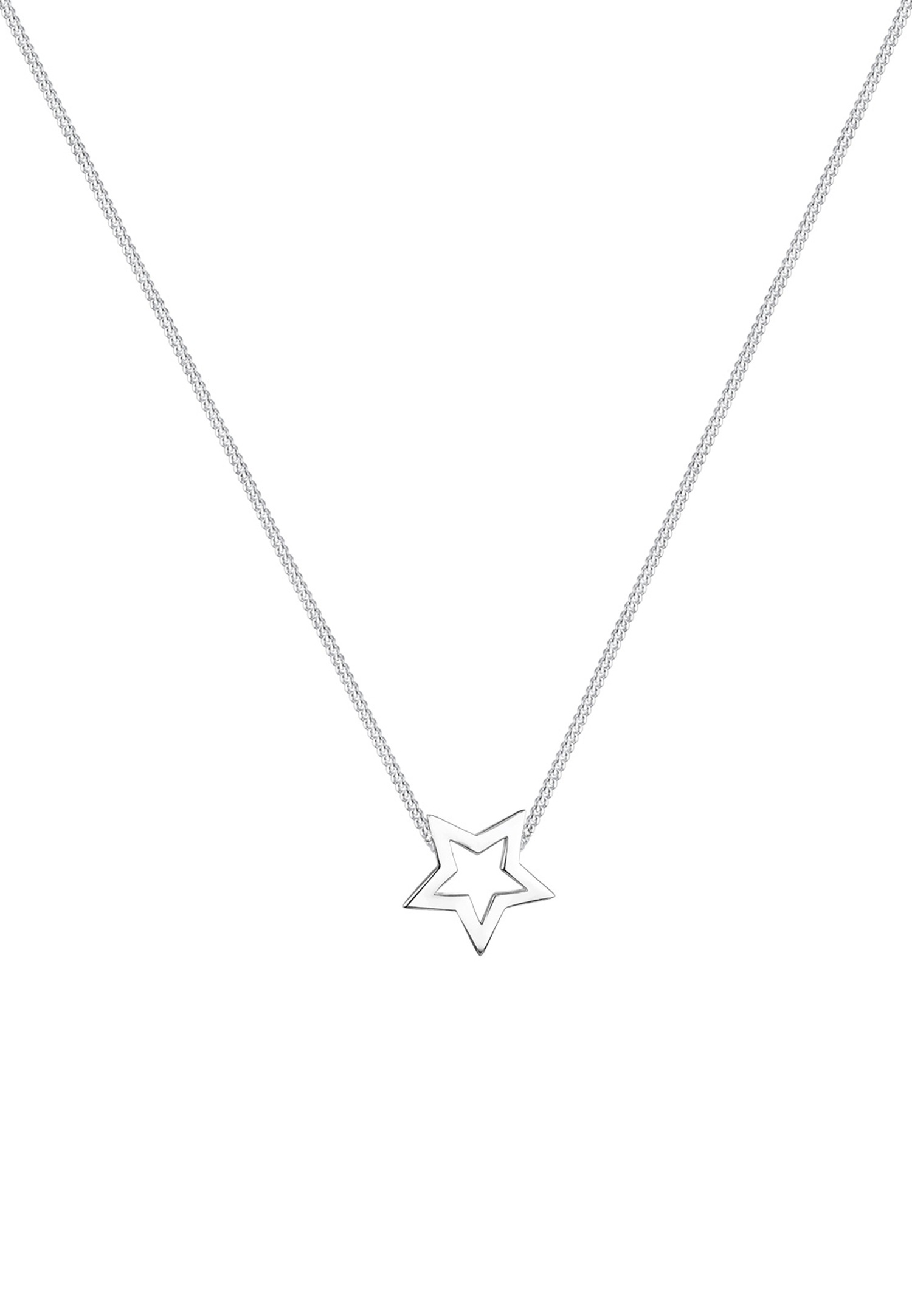 Elli Femme Pendentif Étoile Astro - (925/1000) Argent