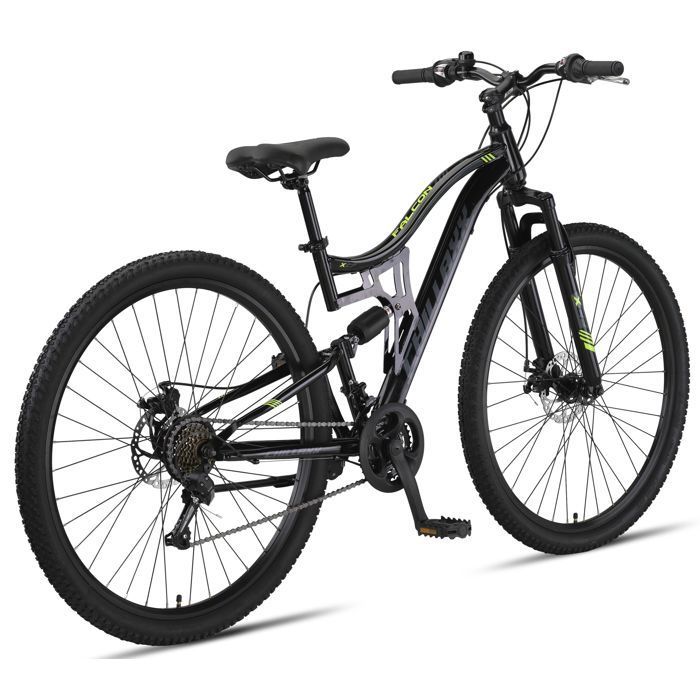 Bicicleta de montanha - CHILLAXX Falcon - 29 polegadas - 21 velocidades - Preta - Freio a disco