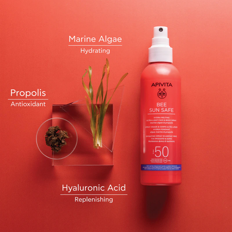 Apivita Bee Sun Safe Hydra Melting Ultra-Light Spray SPF50 opaľovací mliečny sprej SPF 50