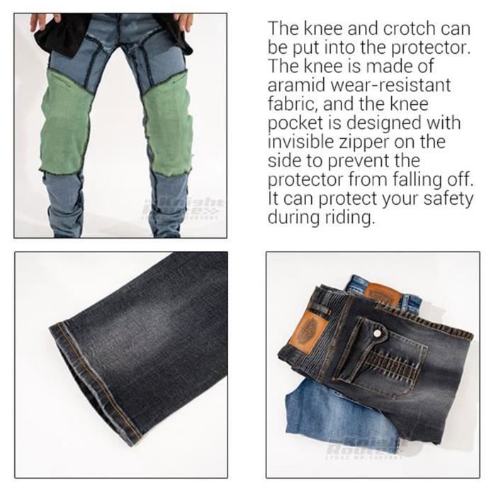 Men's Motorcycle Casual Motorcycle Jeans Pants Protective Gear