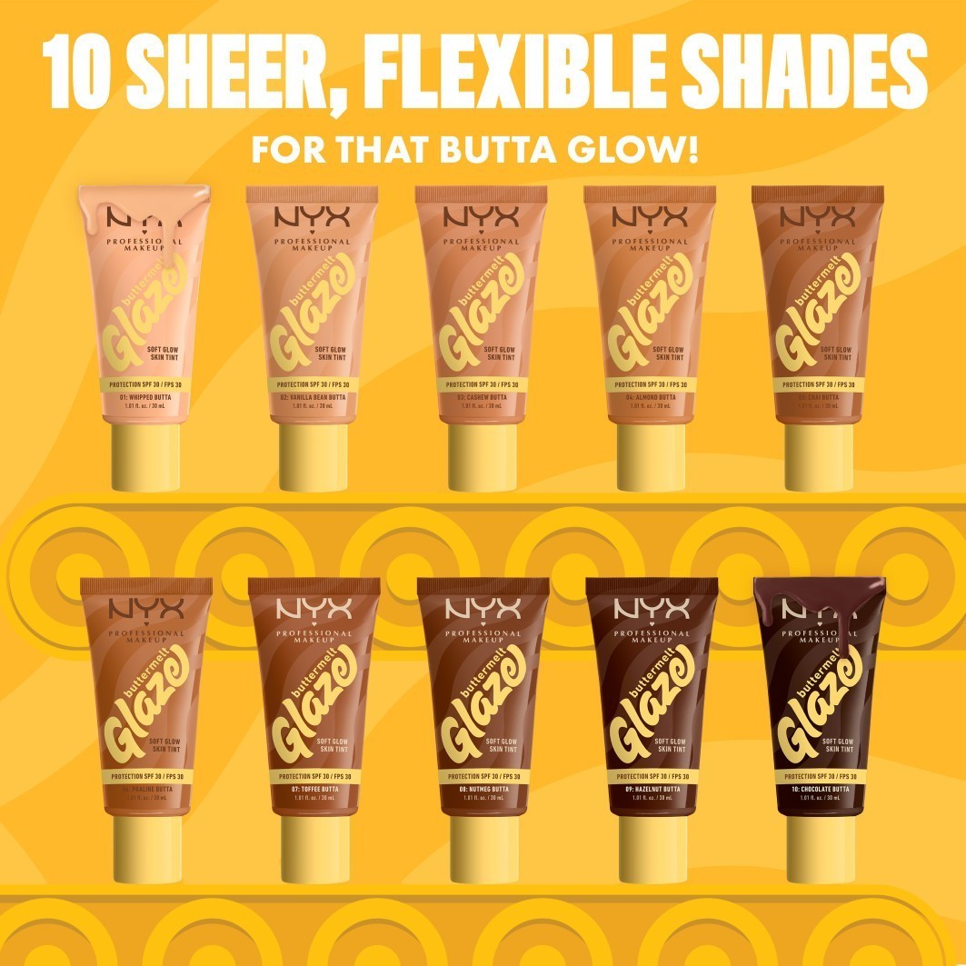 NYX Professional Makeup Foundation Buttermelt Glaze - 30 ml