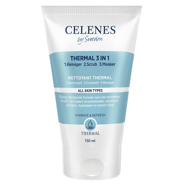 Celenes By Sweden termalni 3-u-1 čistač, piling i maska<br>150ml, za sve tipove kože