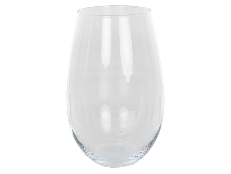 Wazon szklany 30 cm transparentny
