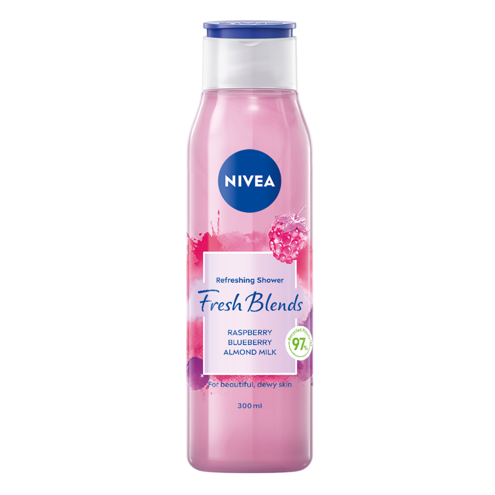 Gel de duș Fresh Blends cu zmeură 300 ml - NIVEA