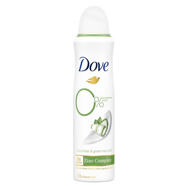 Dove dezodorant z okusom kumare in zelenega čaja z 0 % aluminija<br>150 ml