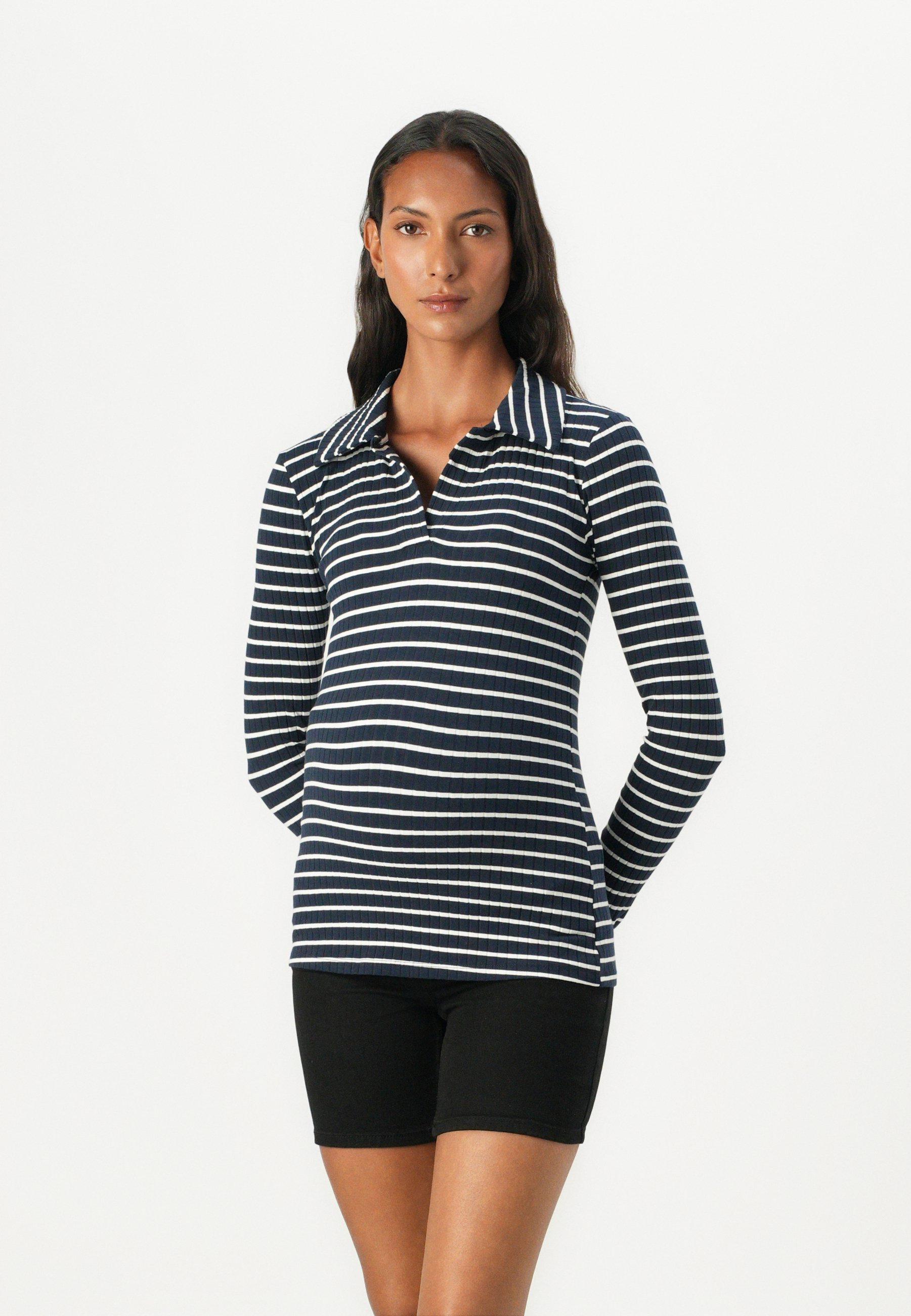 Vero Moda Maternity VMMSEA - Poloshirt - marineblauw/sneeuwwit