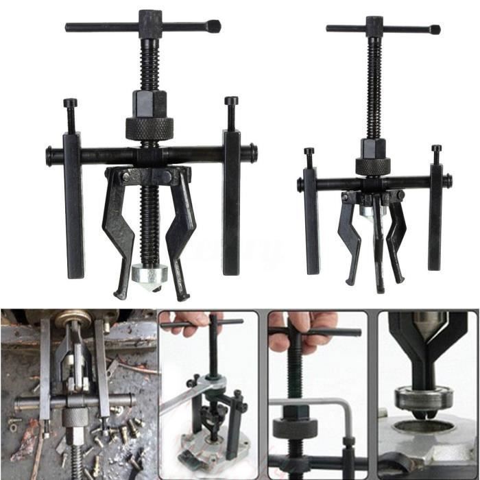 Extractor de rodamientos - QUIIENCLEE - 3 mordazas - Herramienta de mantenimiento - Dimensiones 200x135 mm - Hexágono de 14 mm
