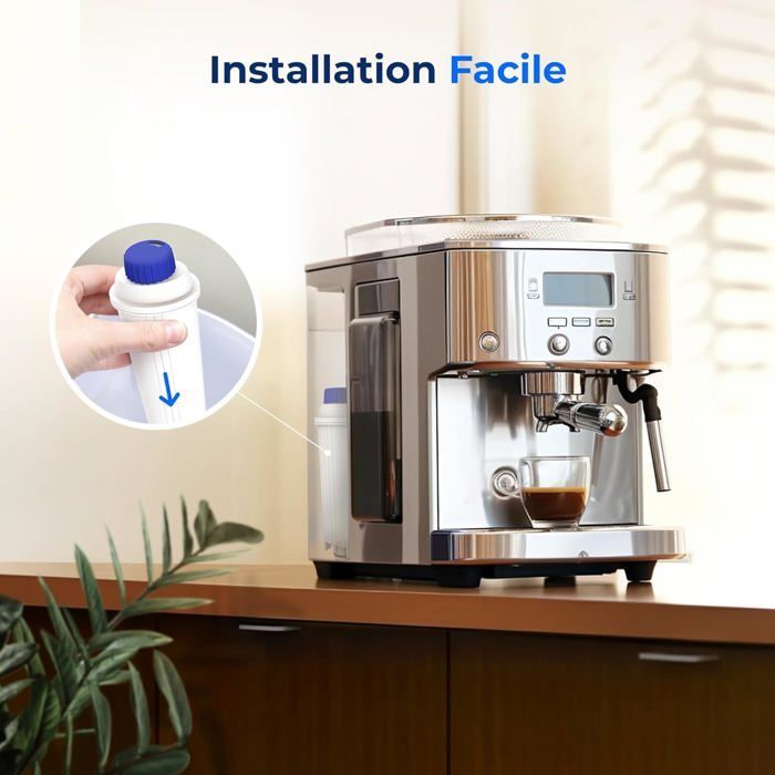 Waterdrop Filtre à eau, remplacement pour machines à café DeLonghi ECAM, Eletta, Dinamica, DLSC002, Magnifica(10)