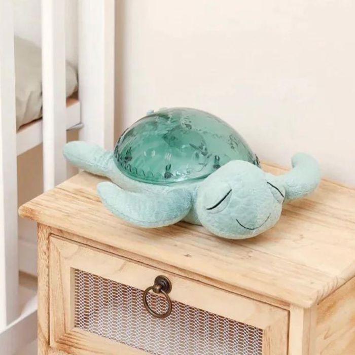Luz nocturna - Nube b - Tortuga tranquila™ - Recargable - Verde - 4 sonidos relajantes