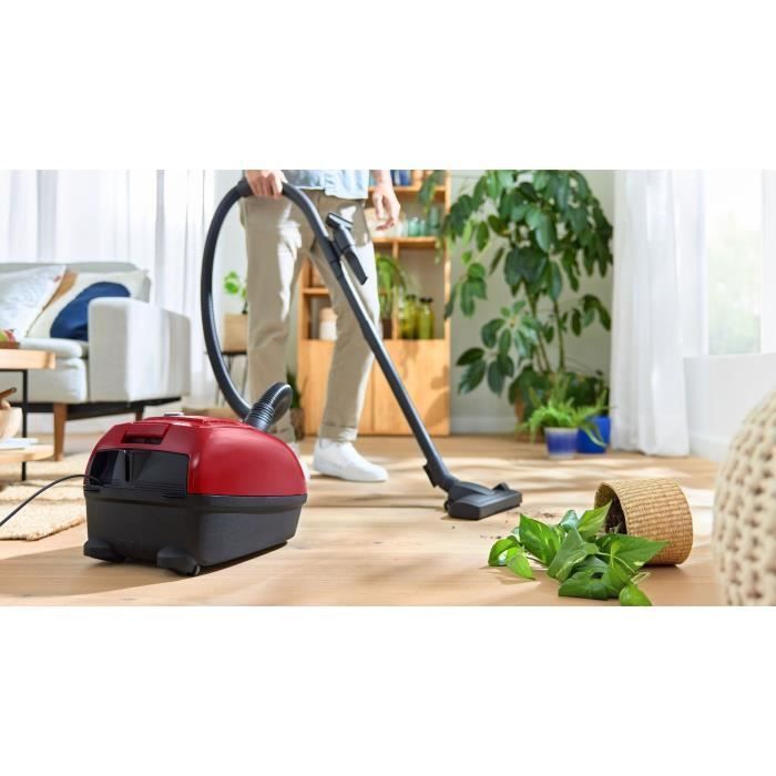 Aspiradora con bolsa BOSCH GL38 - 600 W - 79 dB - Filtro HEPA - Cable de 10 m - Bolsa de 4 L - Control de potencia variable