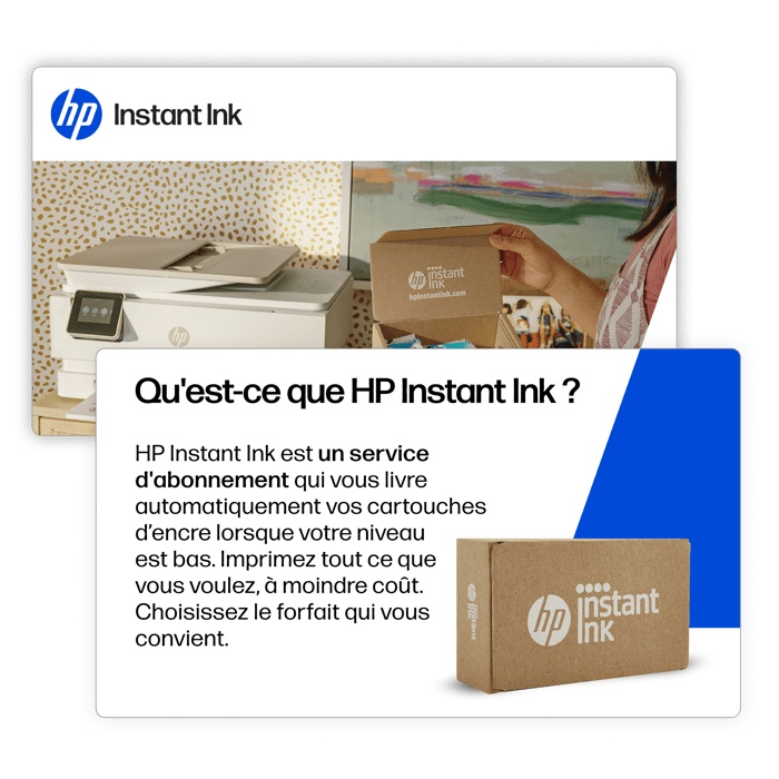 HP Instant Ink Prepaid-Karte – Abonnement für die Lieferung von Original HP Tintenpatronen