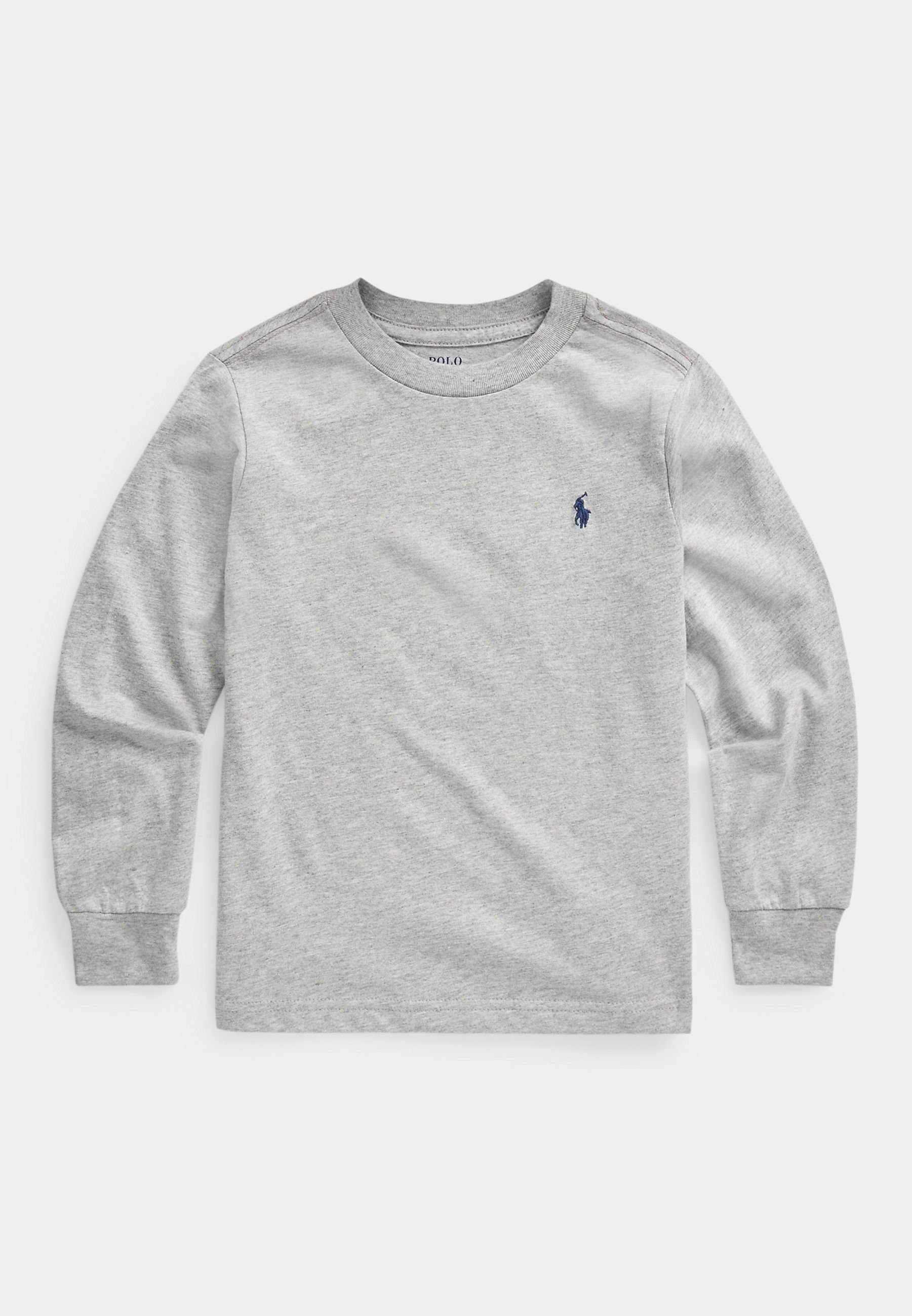 Polo Ralph Lauren Langarm-T-Shirt aus Baumwolljersey – langärmeliges Oberteil – andover meliert