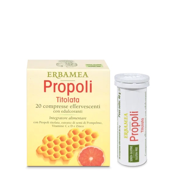 ERBAMEA Erbamea Propolis Getitreerde Bruistabletten 20 tabletten voor immuunafweer