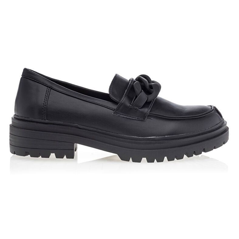 Mocasines/zapatos náuticos negros para mujer