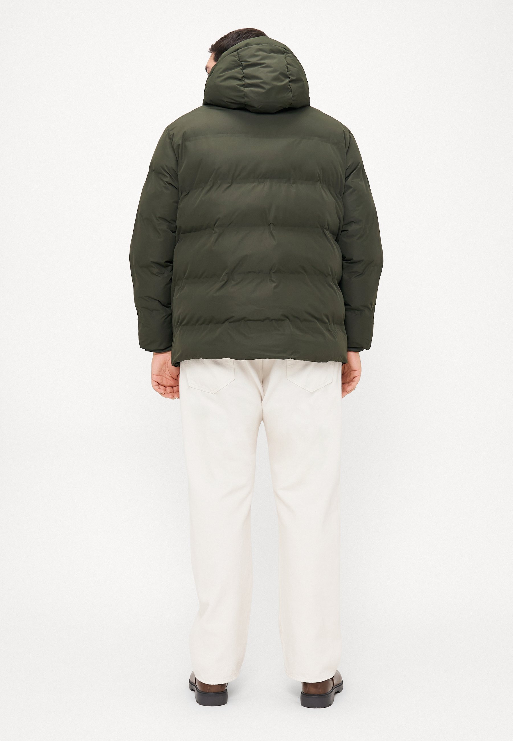 Jack & Jones JJESOHO PUFFER HOOD - Winterjacke - Kolophonium