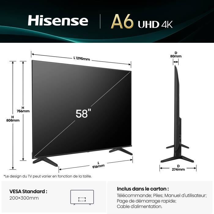 Hisense 58A6Q - TV LED da 58