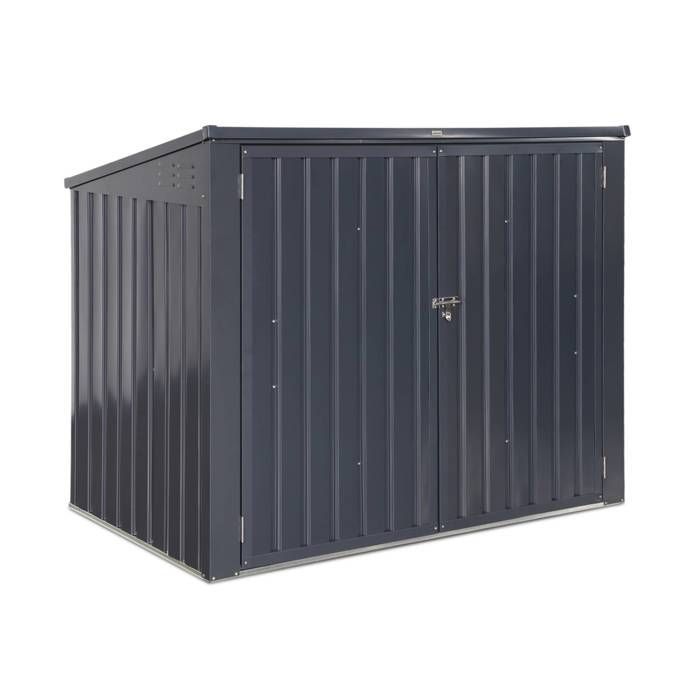 Caja doble para contenedores CAREMBAULT de 1,75 m² en acero galvanizado con kit de anclaje.