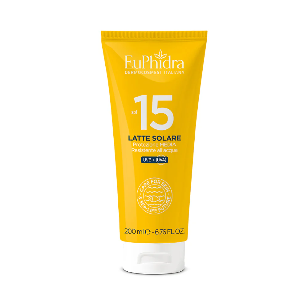 Solari Latte Solare SPF15 - Latte solare corpo media prot.