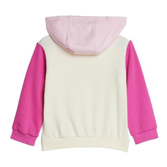 Chándal Adidas Essentials Colorblock para niña, rosa/crudo