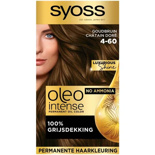 Syoss Oleo Intense farba na vlasy 4-60 zlatá hnedá