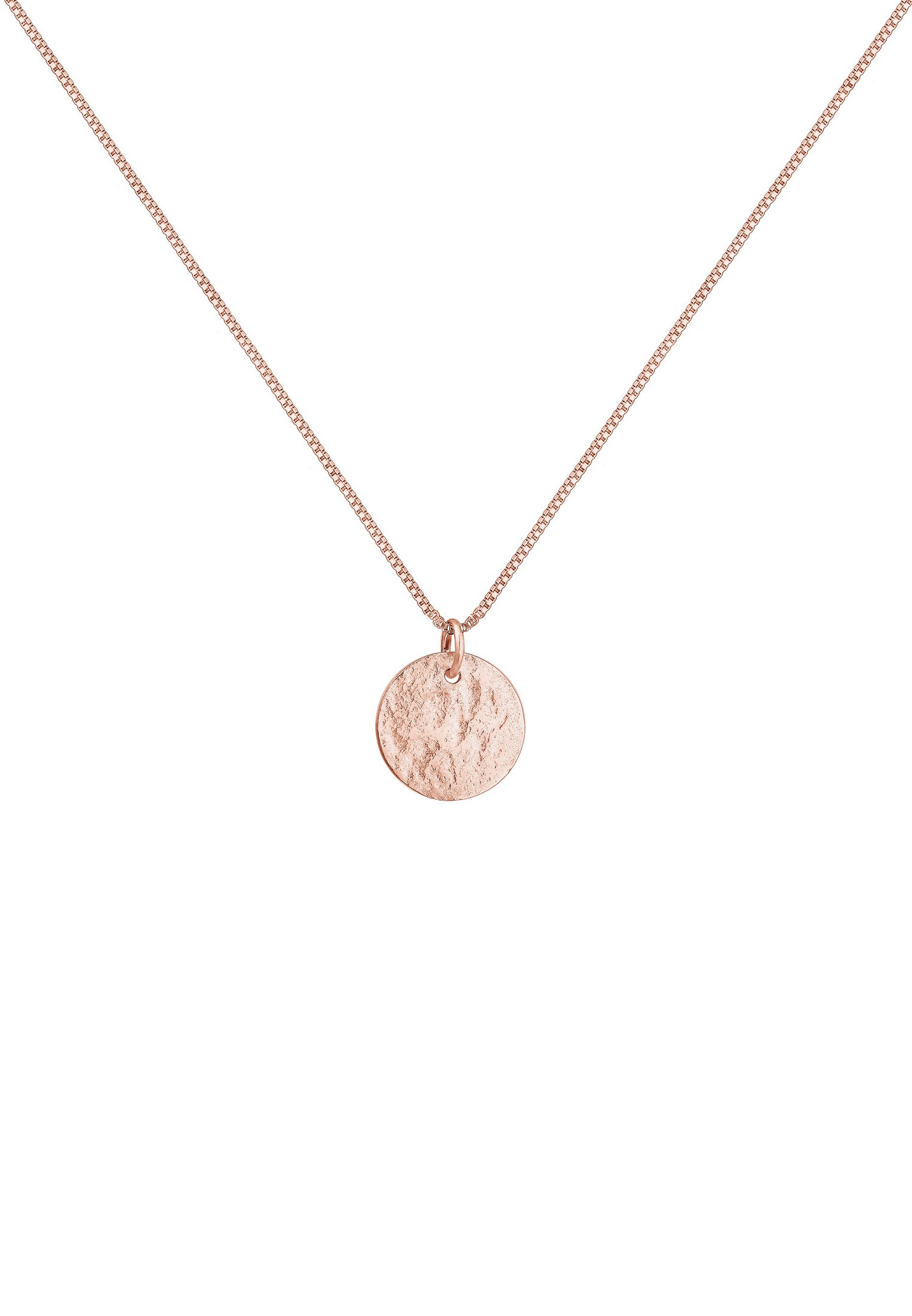 Elli Femmes Pendentif Plaquette Martelé en Argent Sterling 925