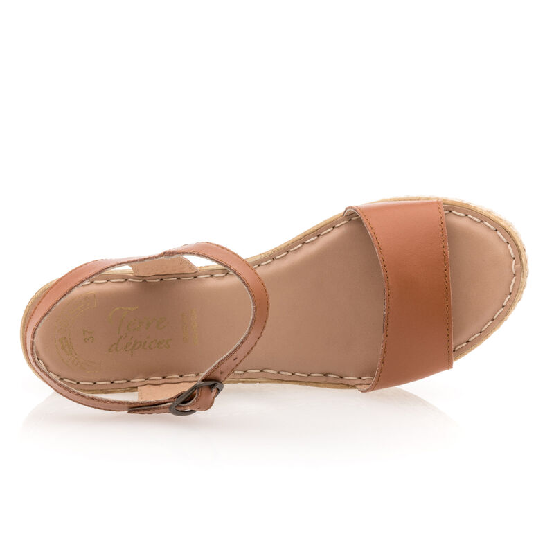 Braune Damensandalen / Zehenfreie Schuhe