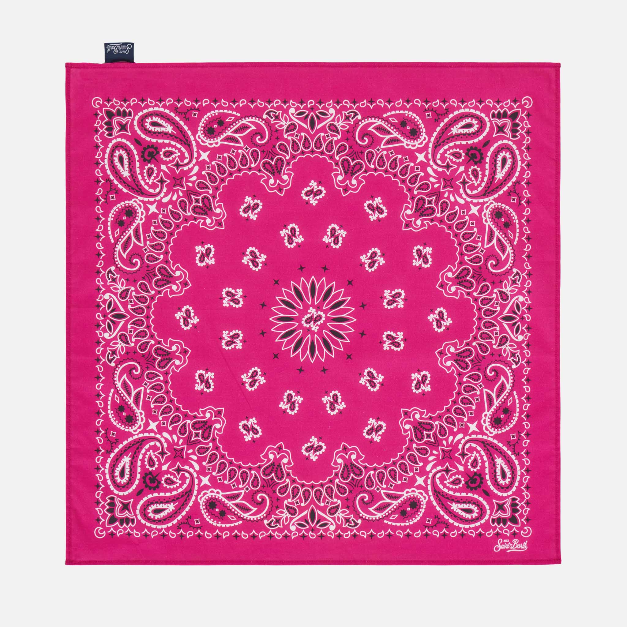 Pañuelo tipo bandana fucsia