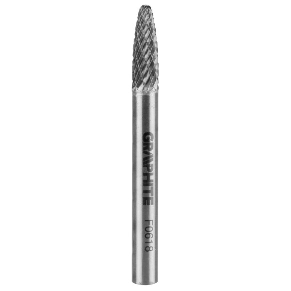 Frez do metalu ostrołukowy 6x18mm GRAPHITE 55H369