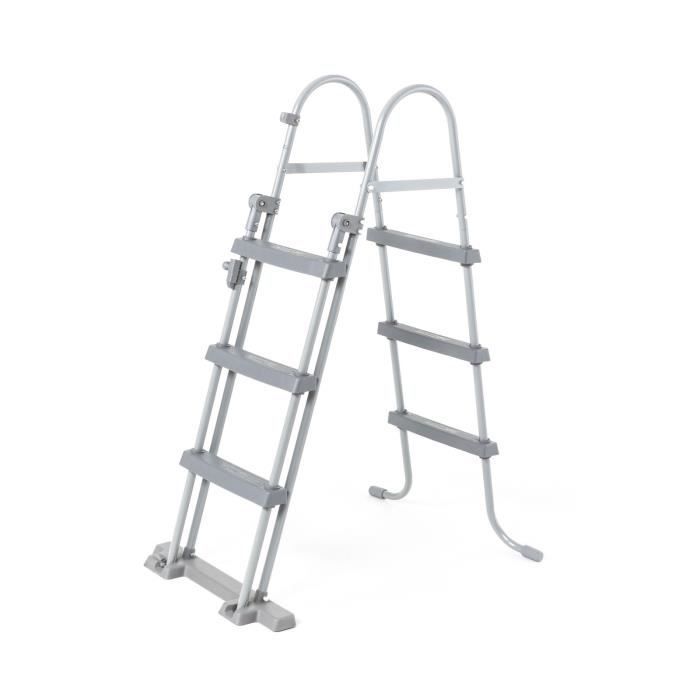 Kit de piscina tubular elevada BESTWAY Steel Pro Max™ - 366 x 100 cm - Redonda (Incluye filtro de cartucho, escalera y difusor)