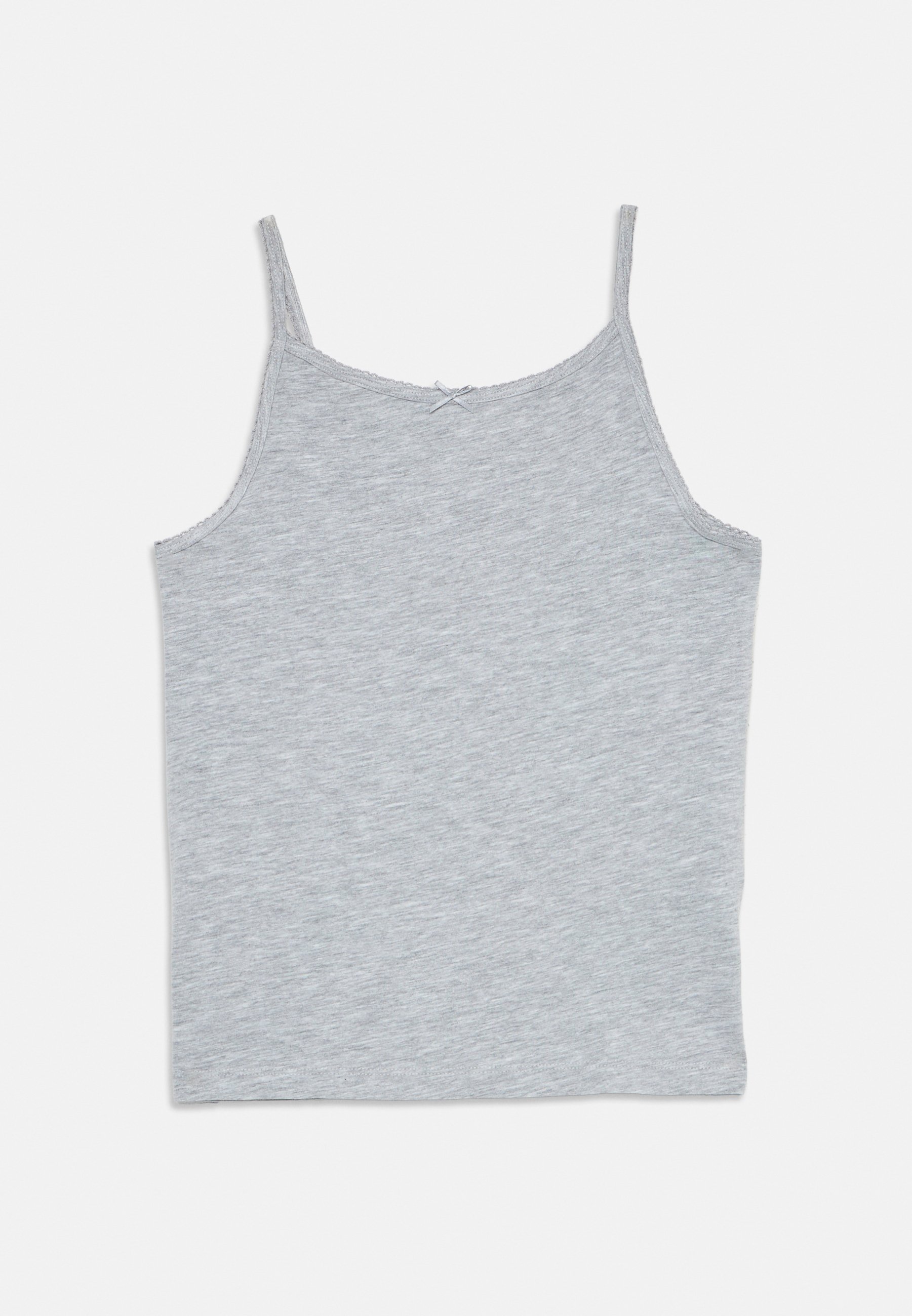 Friboo CONFEZIONE DA 5 GILET CON FIOCCO - Maglietta intima - bianco/grigio chiaro screziato/rosa