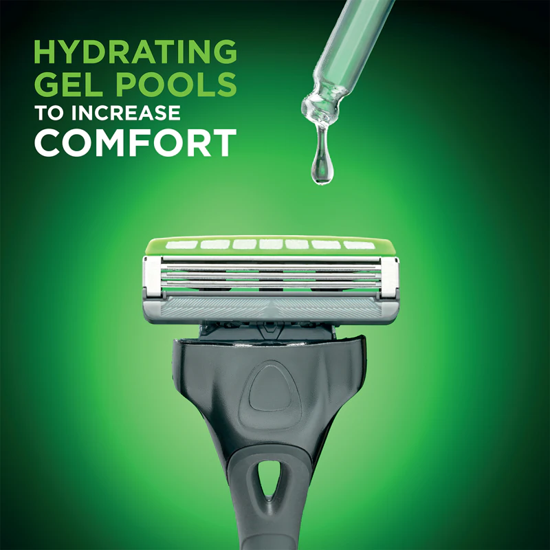 Aparelho de barbear Wilkinson Sword Hydro3 Skin Protection Black Edition