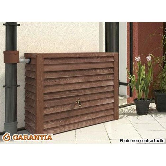 Récupérateur d'eau Cuve Woody 350L GRAF bois foncé