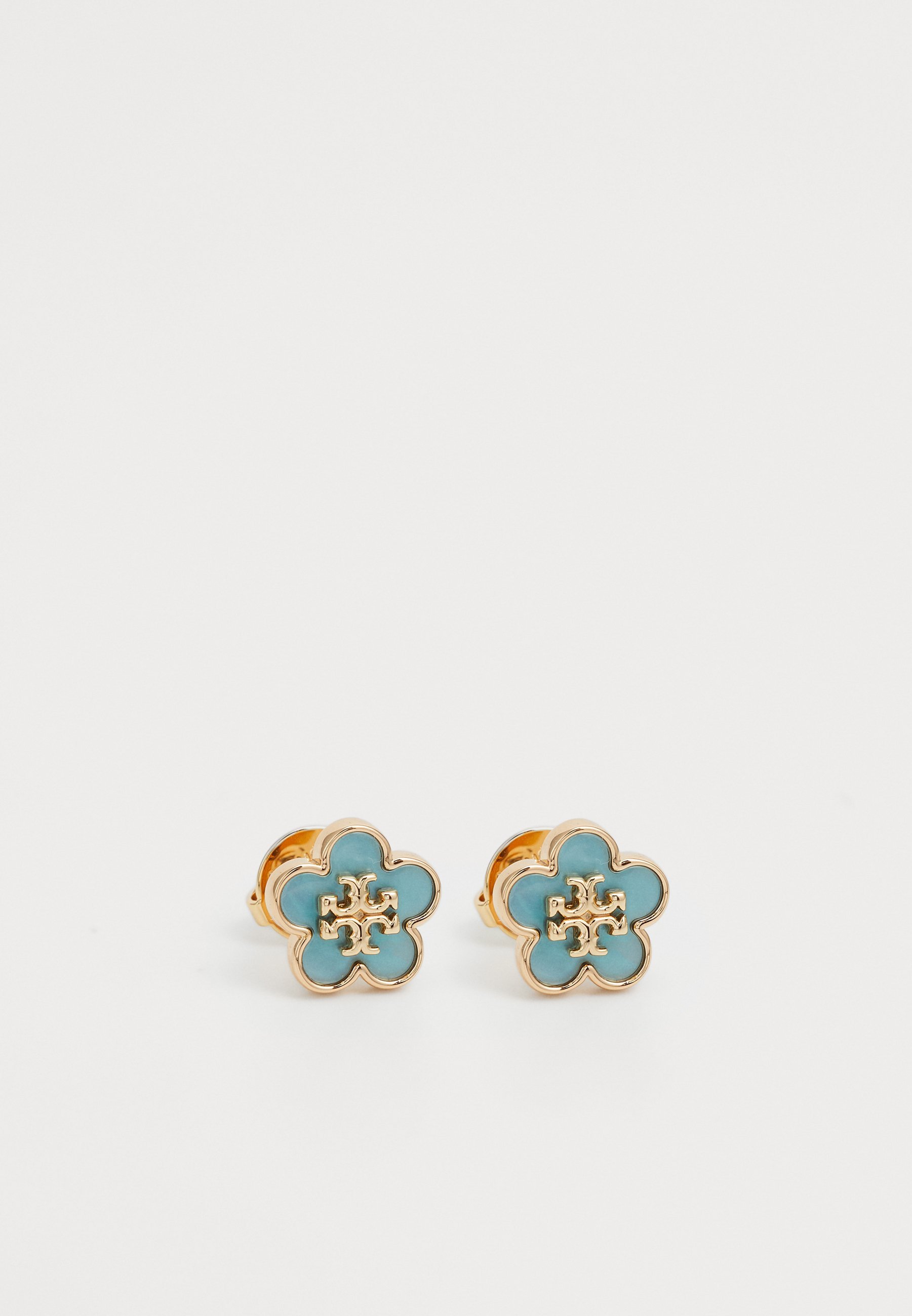 Tory Burch KIRA FLOWER STUD - Kõrvarõngad - kuldne/sinine