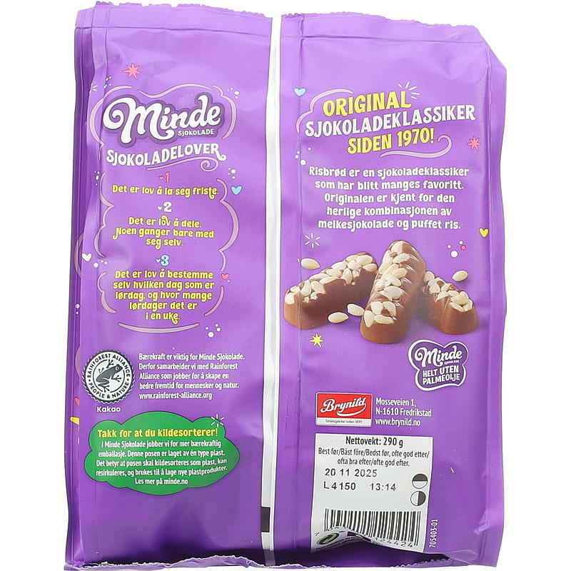Minde Minde risbrød 290 g pose