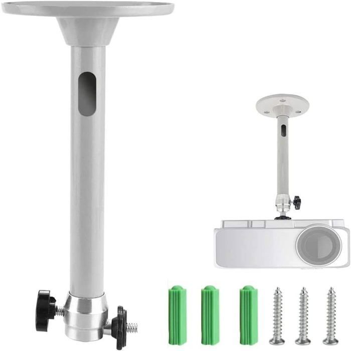 Soporte universal para proyector - ZOKKO - Altura ajustable 21,5 cm - Inclinación de 90° - Rotación de 360°