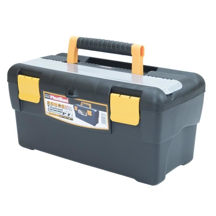 Caja de herramientas - Plastiken - 82052_BLACK - 52 cm - Profesional - Plástico