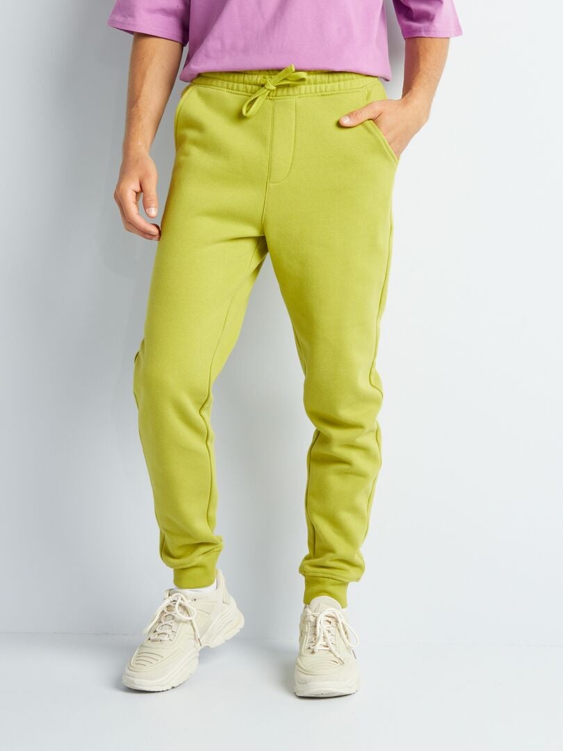 Spodnie dresowe z polaru - KHAKI