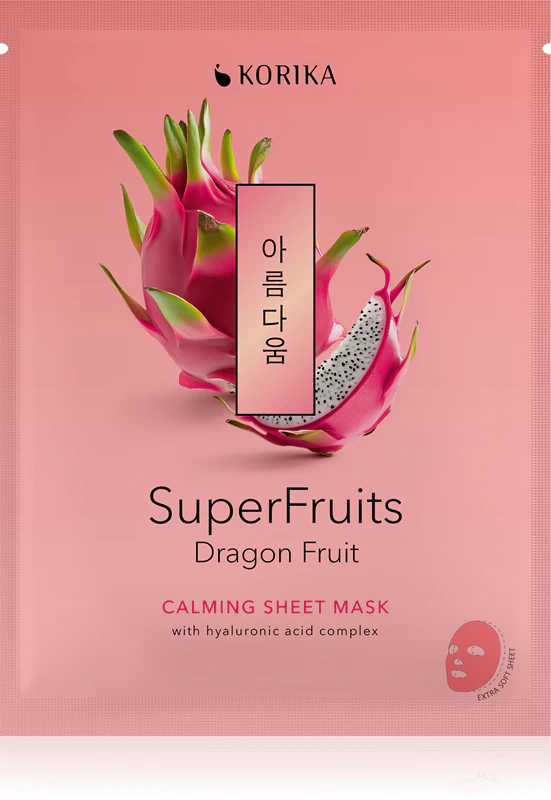 KORIKA SuperFruits Conjunto de 7 Máscaras Faciais de Tecido para Uso Diário